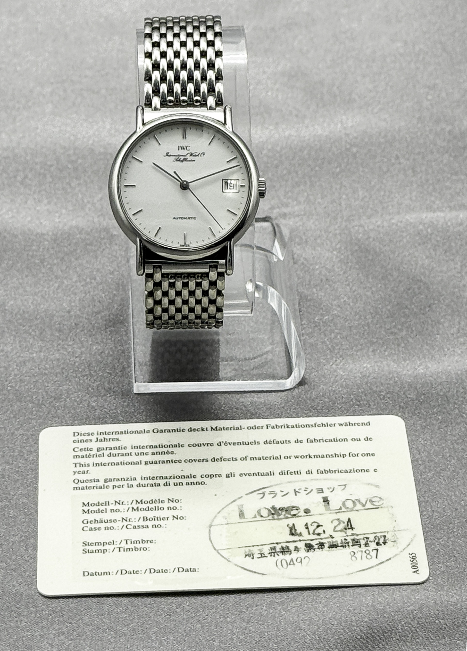 IWC Portofino Automatic ref. IW351318 — actual watch photograph