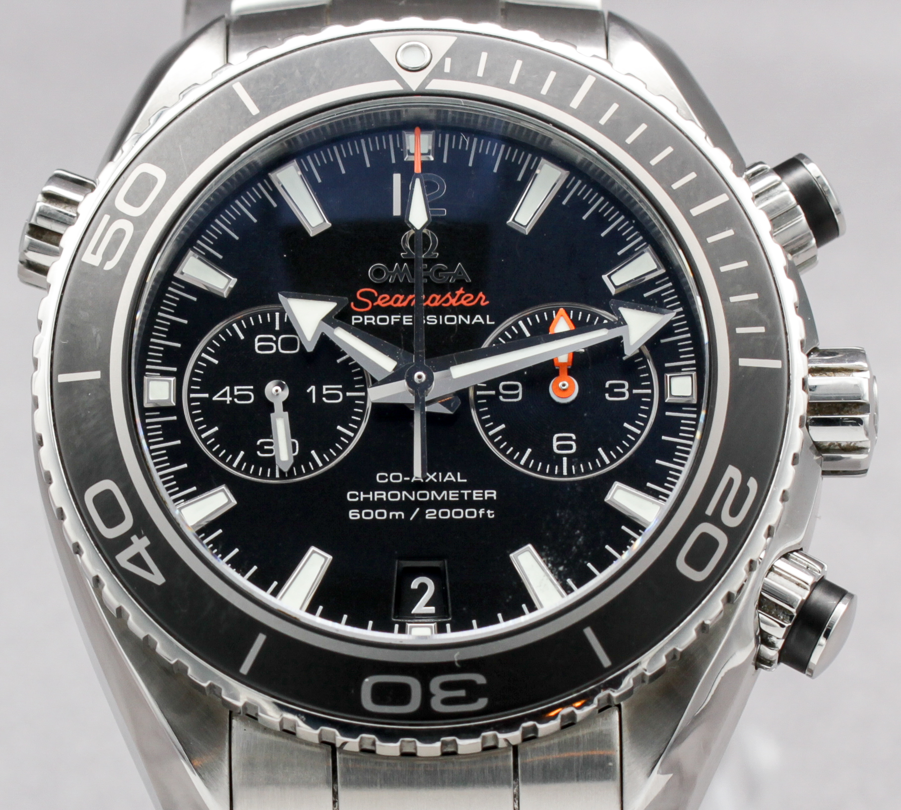 Omega Seamaster Planet Ocean Chronograph ref. 232.30.46.51.01.001 — dial view