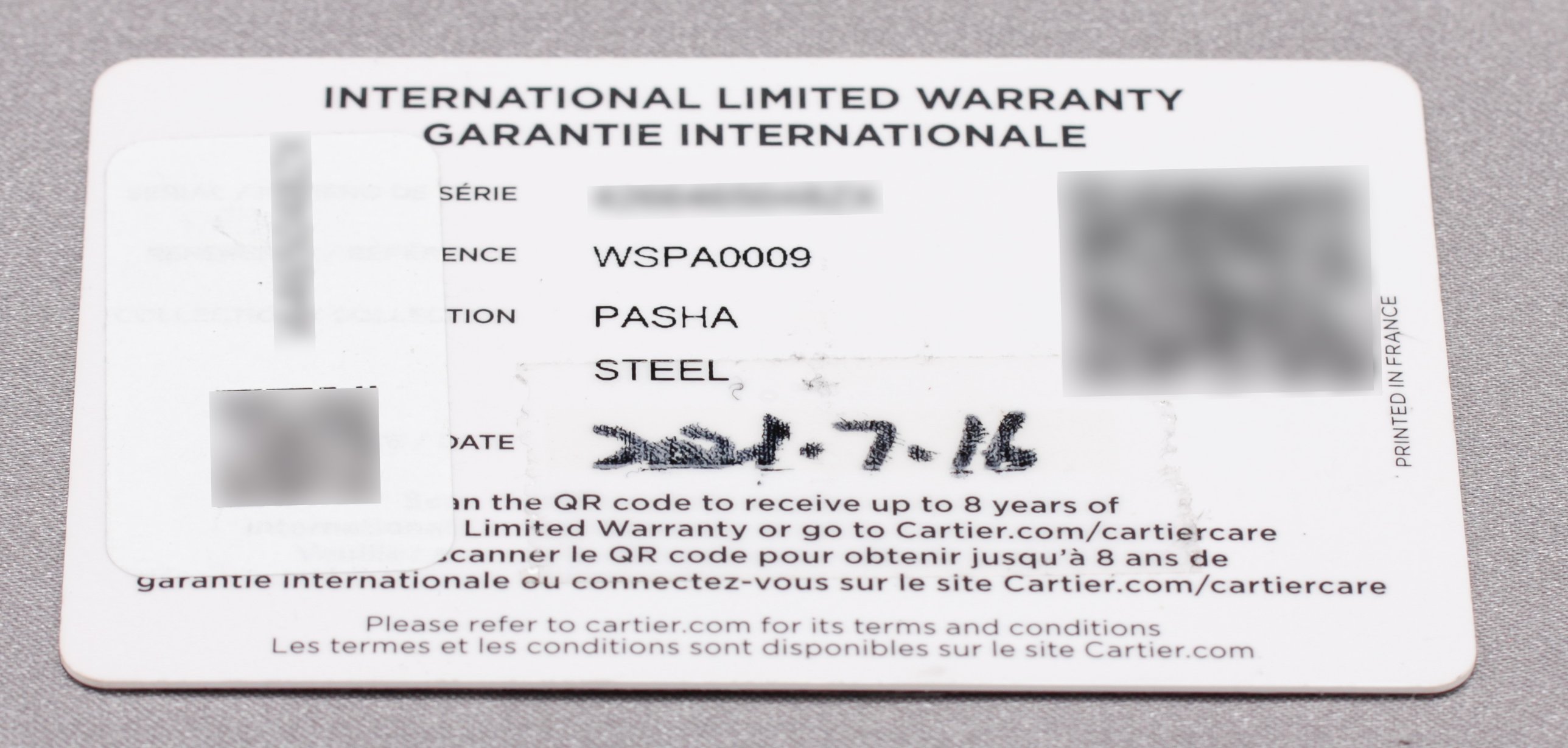 Cartier Pasha de Cartier ref. WSPA0009 — actual watch photograph