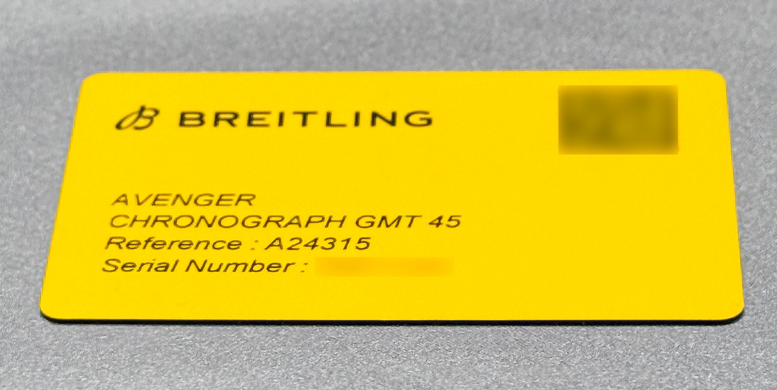 Breitling Avenger Chronograph GMT 45 ref. A24315101C1A1 — actual watch photograph