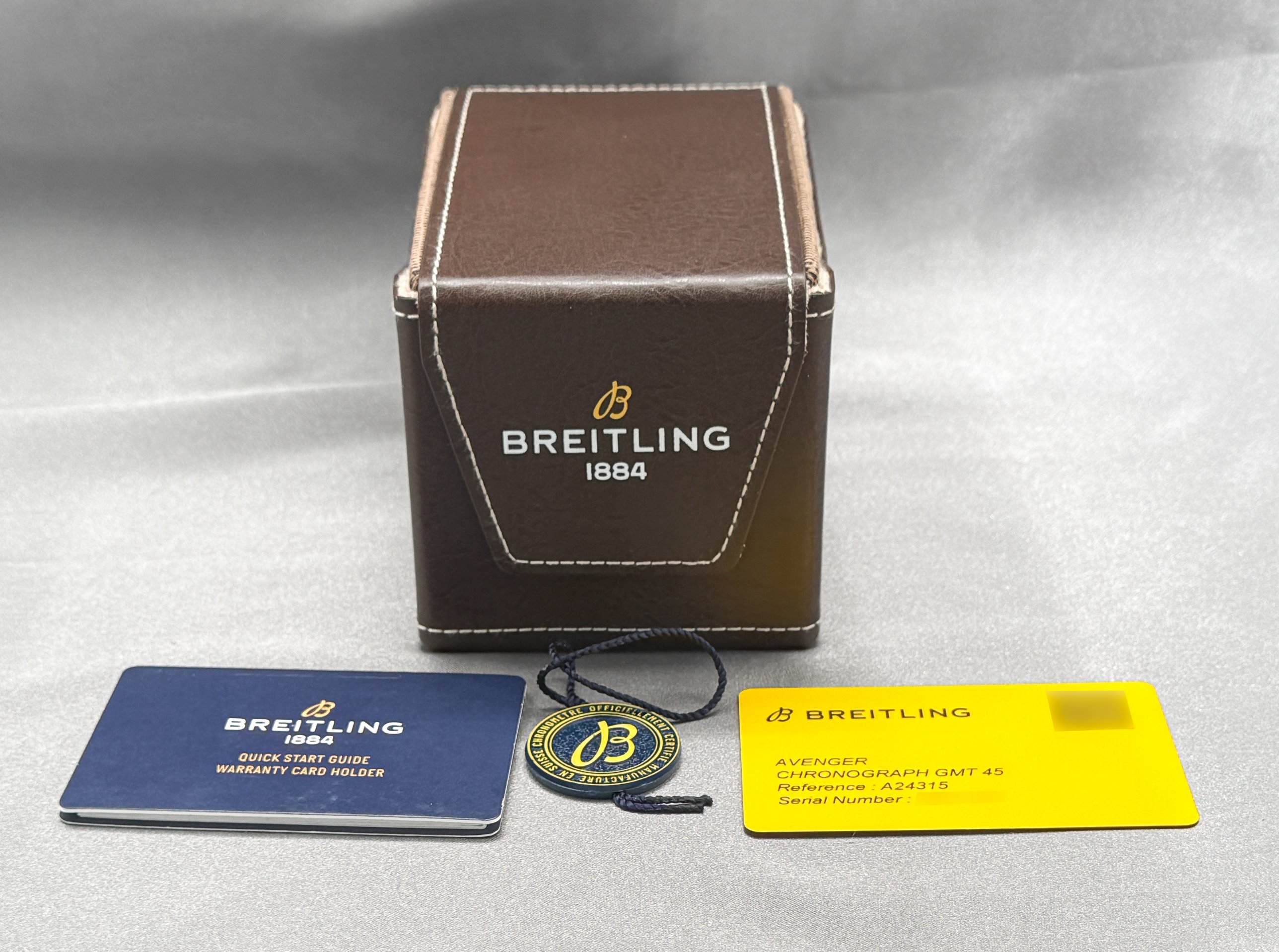 Breitling Avenger Chronograph GMT 45 ref. A24315101C1A1 — actual watch photograph