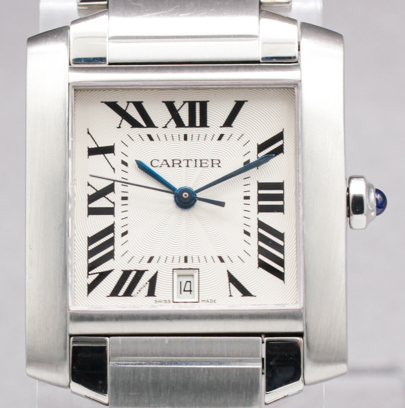 Cartier Tank Française ref. W51002Q3 — dial view