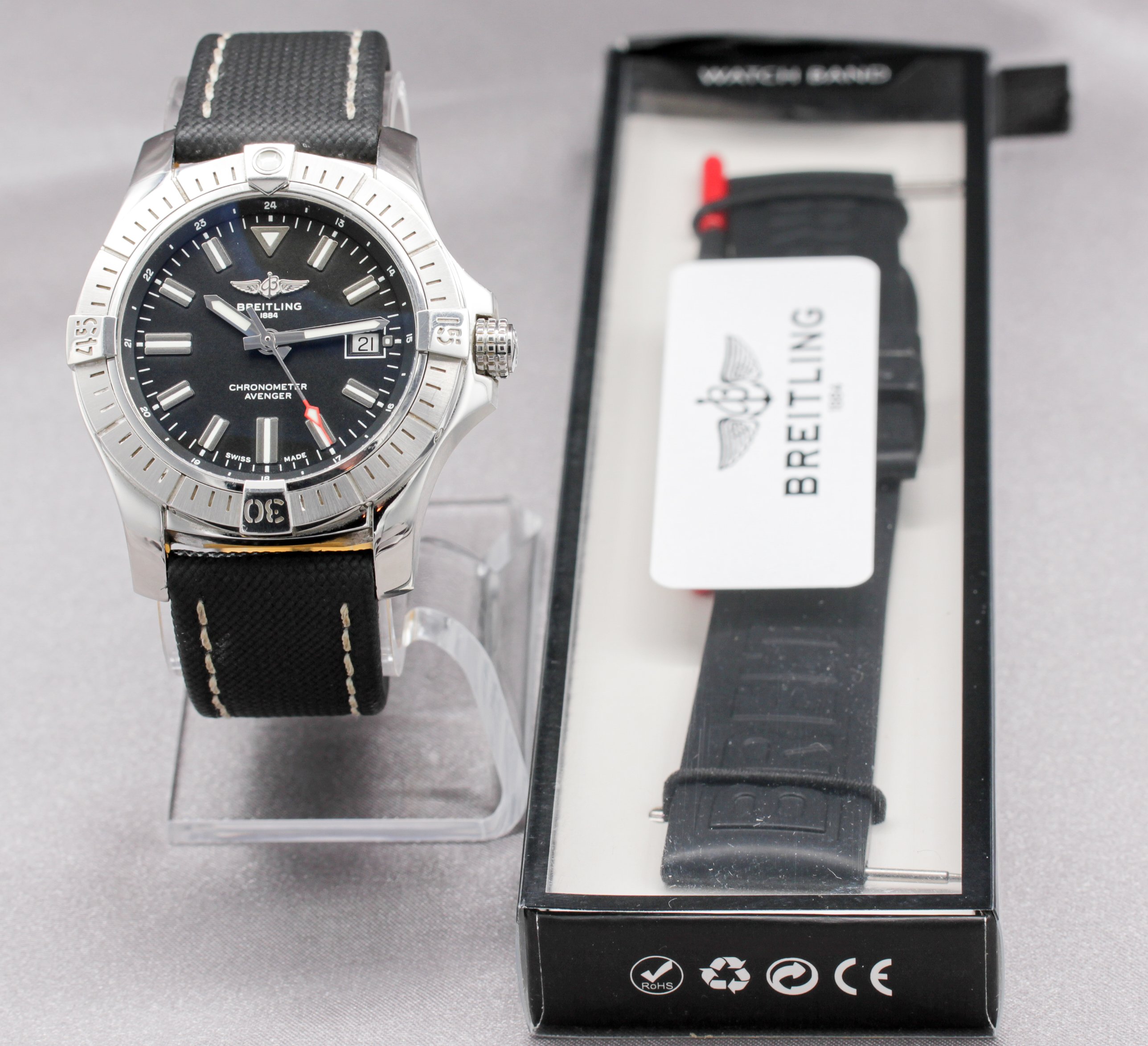 Breitling Avenger Automatic 43 ref. A17318 — actual watch photograph