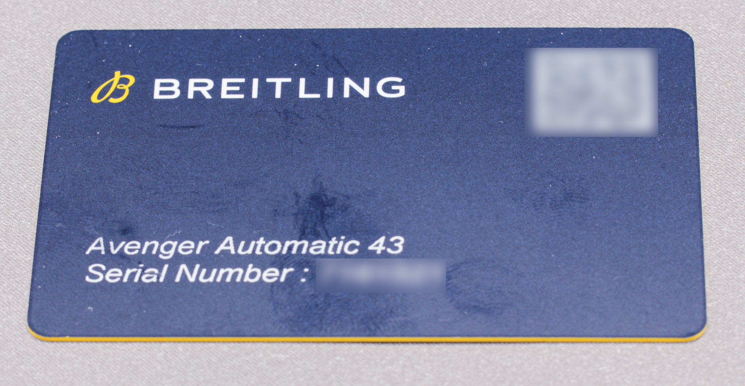 Breitling Avenger Automatic 43 ref. A17318 — actual watch photograph