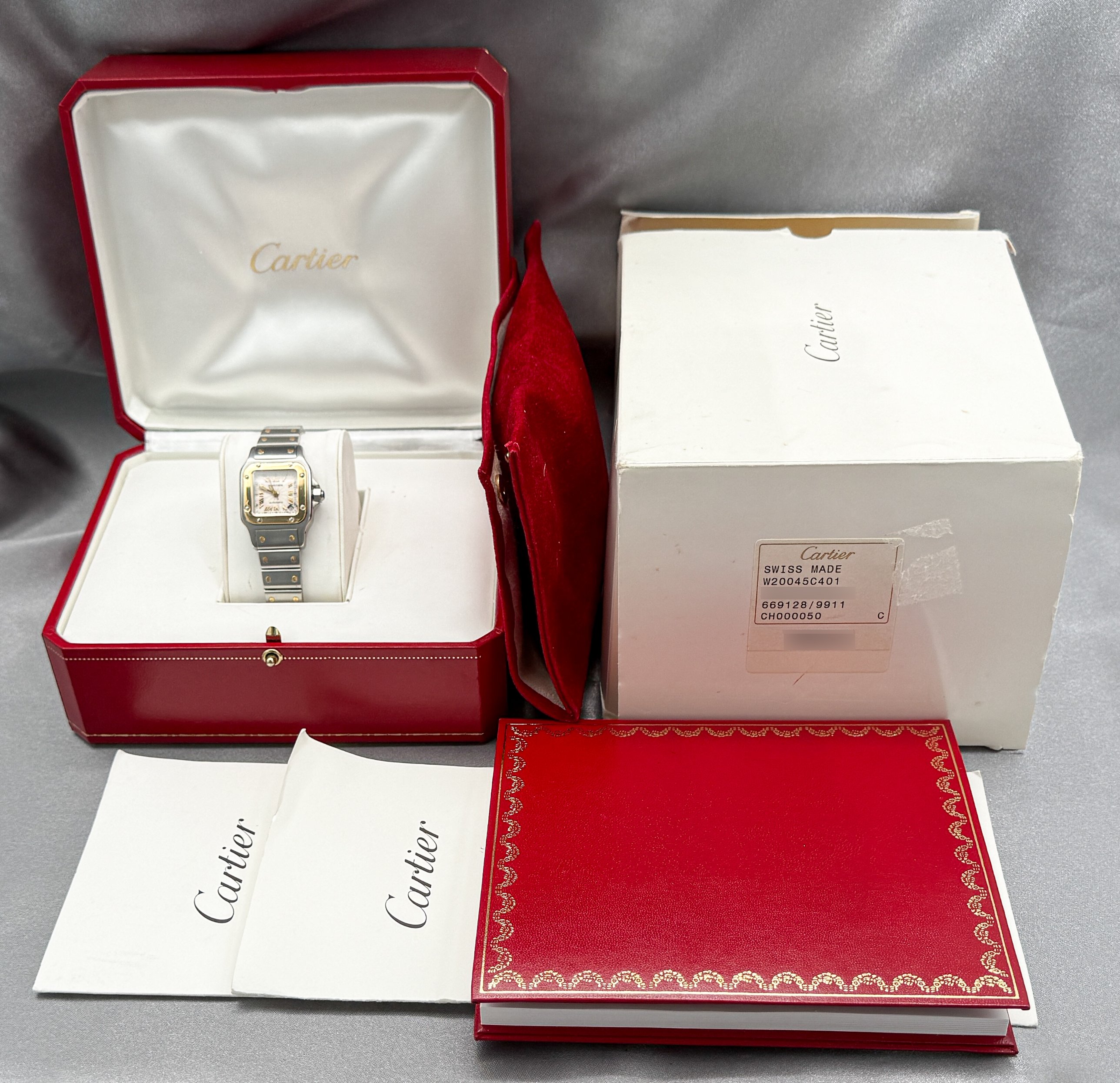 Cartier Santos Galbée Automatic ref. W20045C4 — actual watch photograph