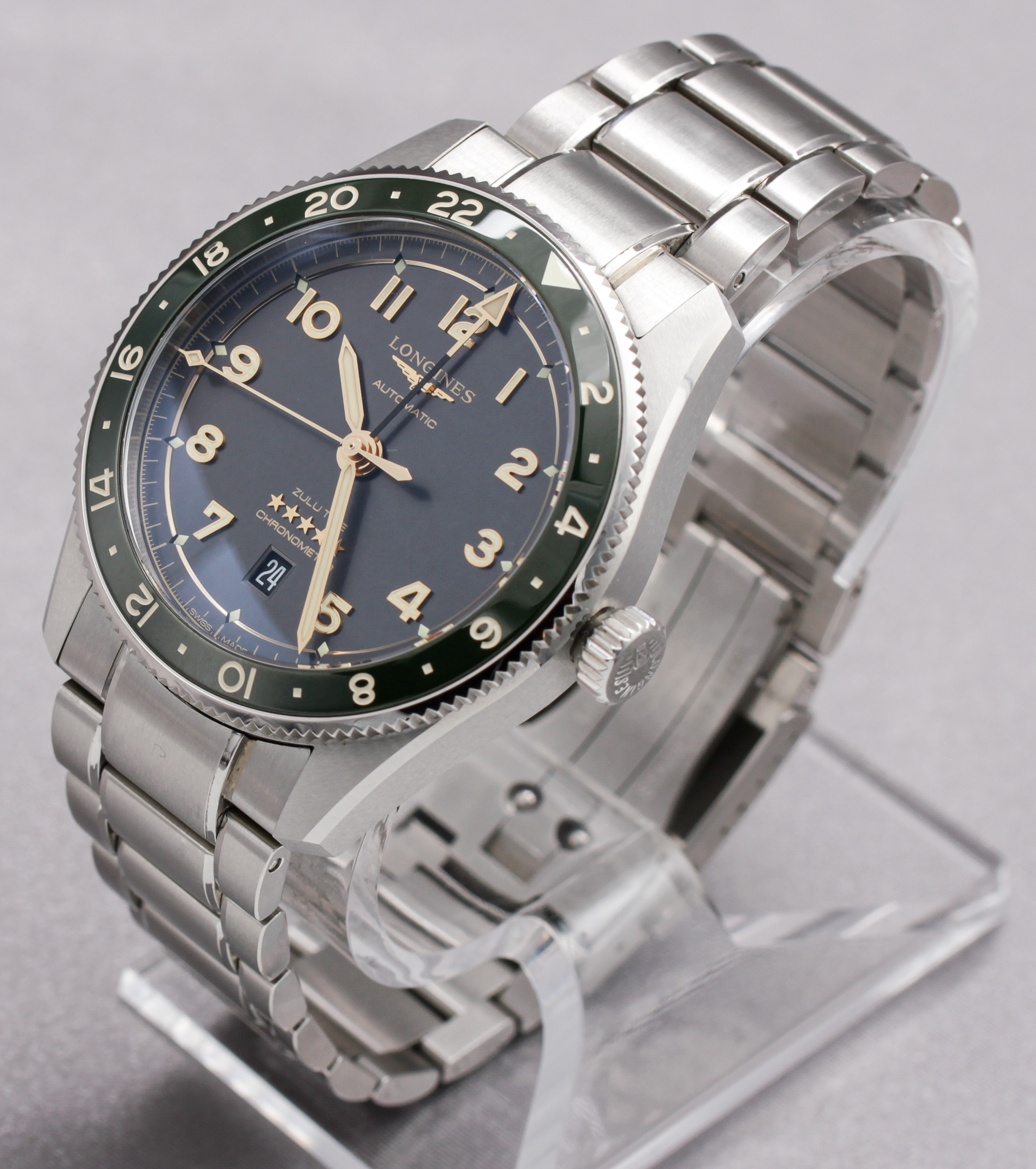 Longines Spirit Zulu Time ref. L3.812.4.63.6 — actual watch photograph
