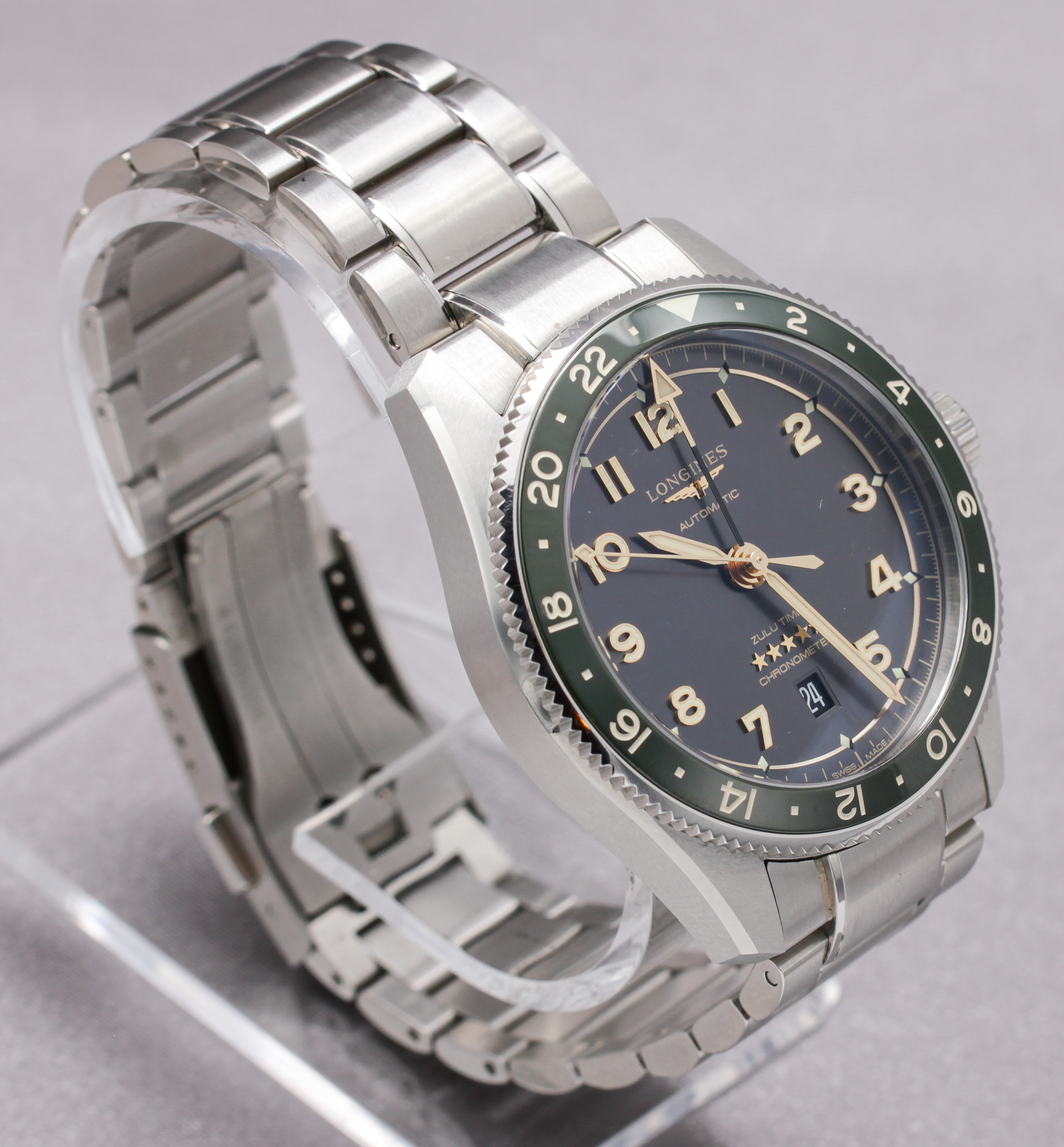 Longines Spirit Zulu Time ref. L3.812.4.63.6 — actual watch photograph