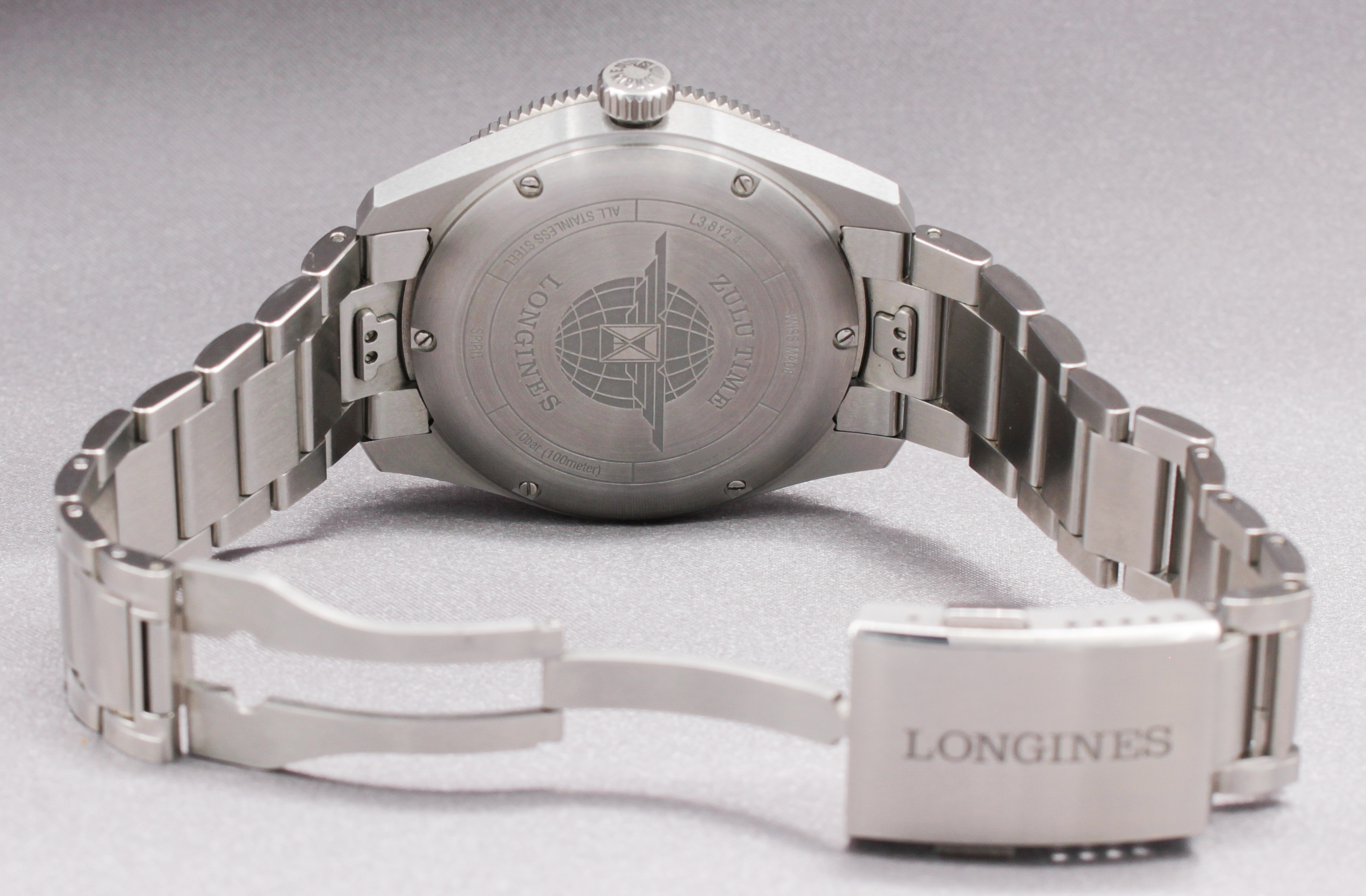 Longines Spirit Zulu Time ref. L3.812.4.63.6 — actual watch photograph