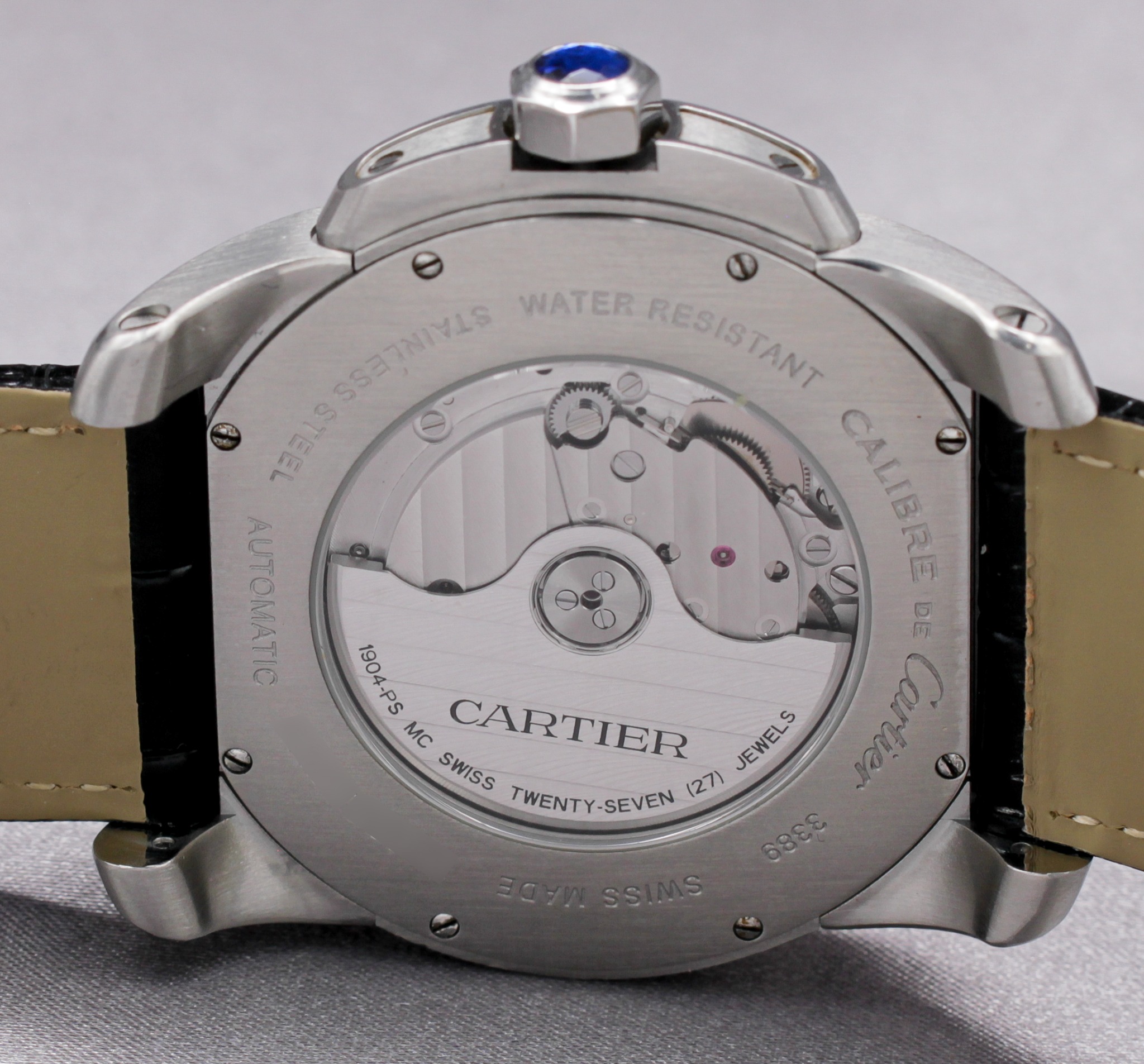 Cartier Calibre de Cartier ref. W7100037 — caseback view