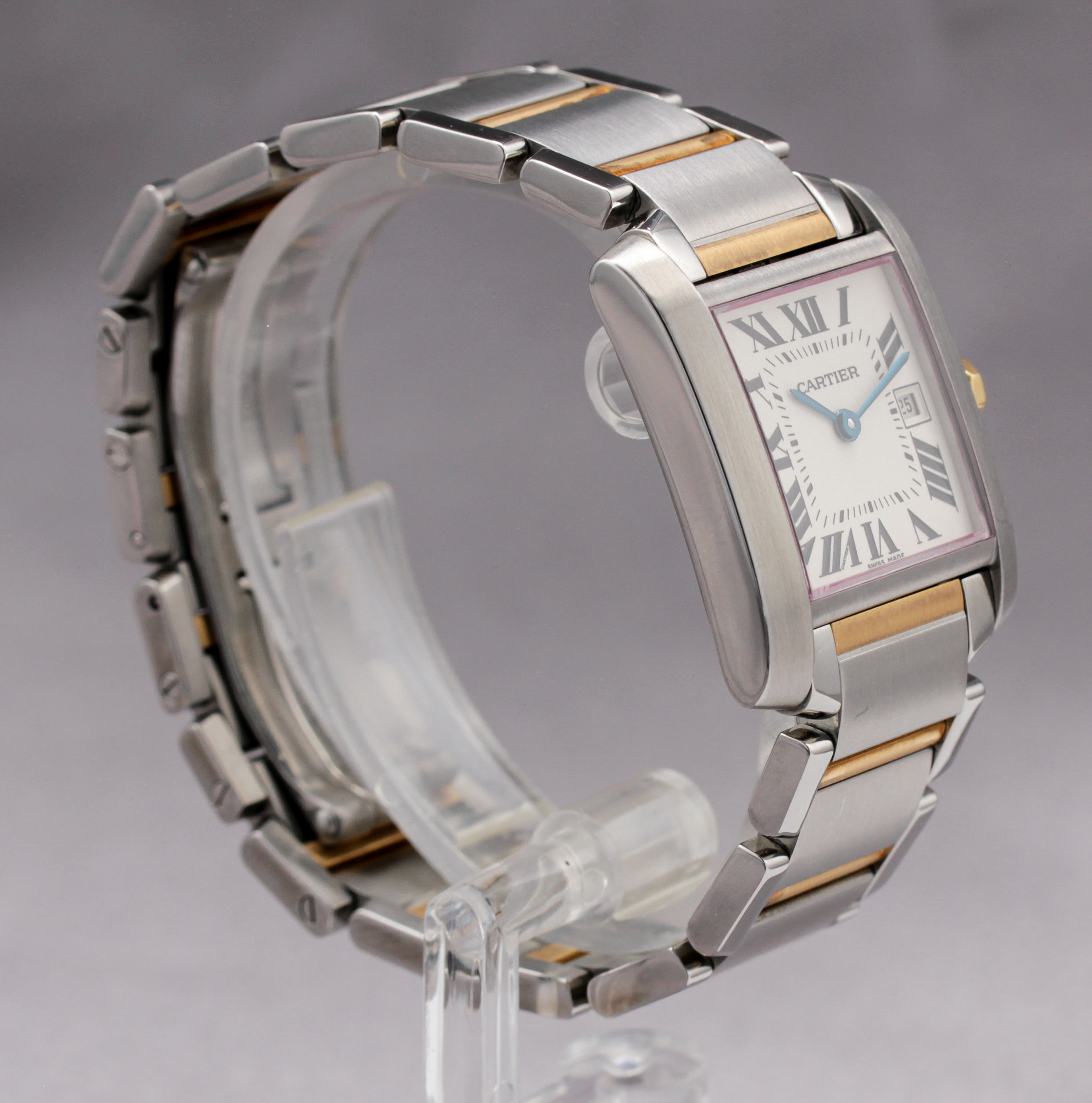 Cartier Tank Française, Ladies Two-Tone ref. W51012Q4 — actual watch photograph