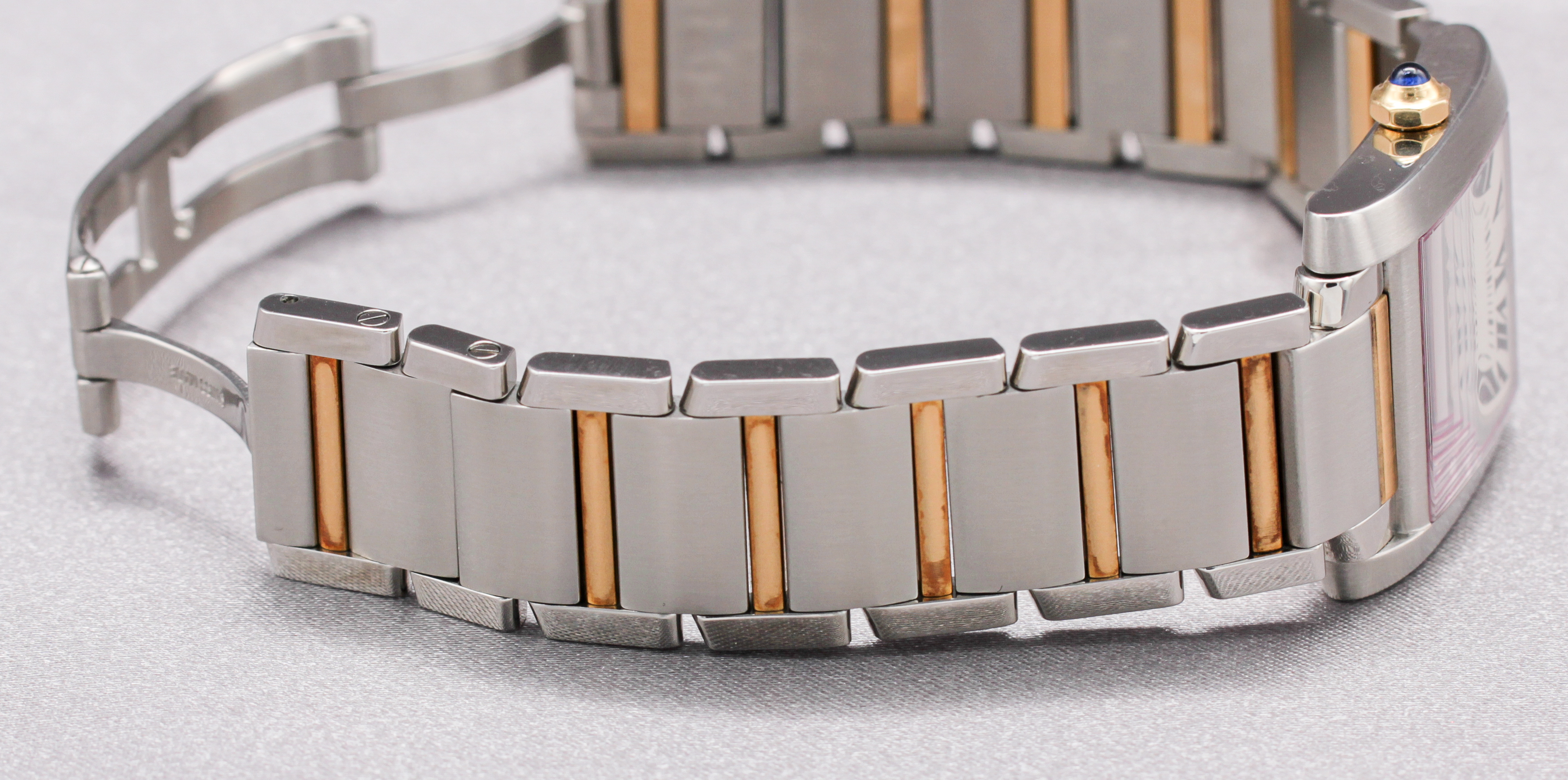 Cartier Tank Française, Ladies Two-Tone ref. W51012Q4 — actual watch photograph