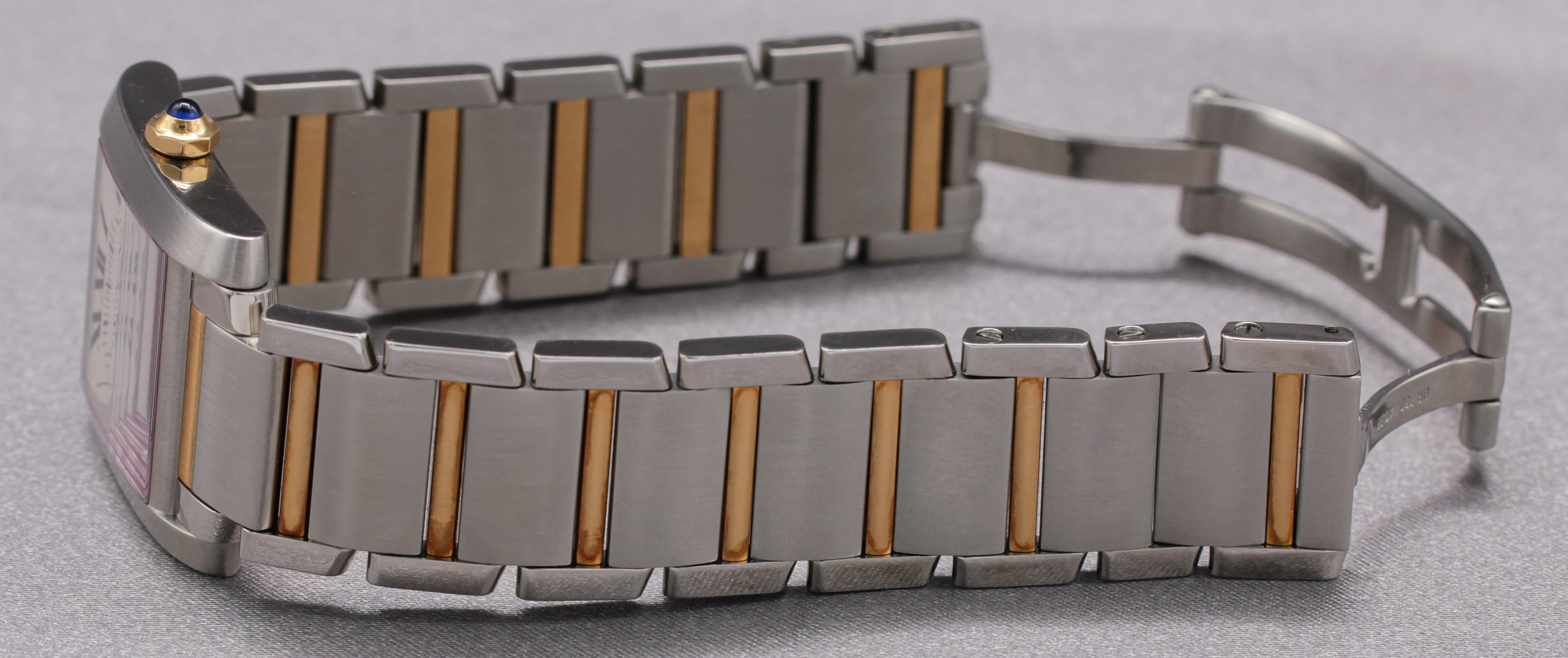 Cartier Tank Française, Ladies Two-Tone ref. W51012Q4 — actual watch photograph