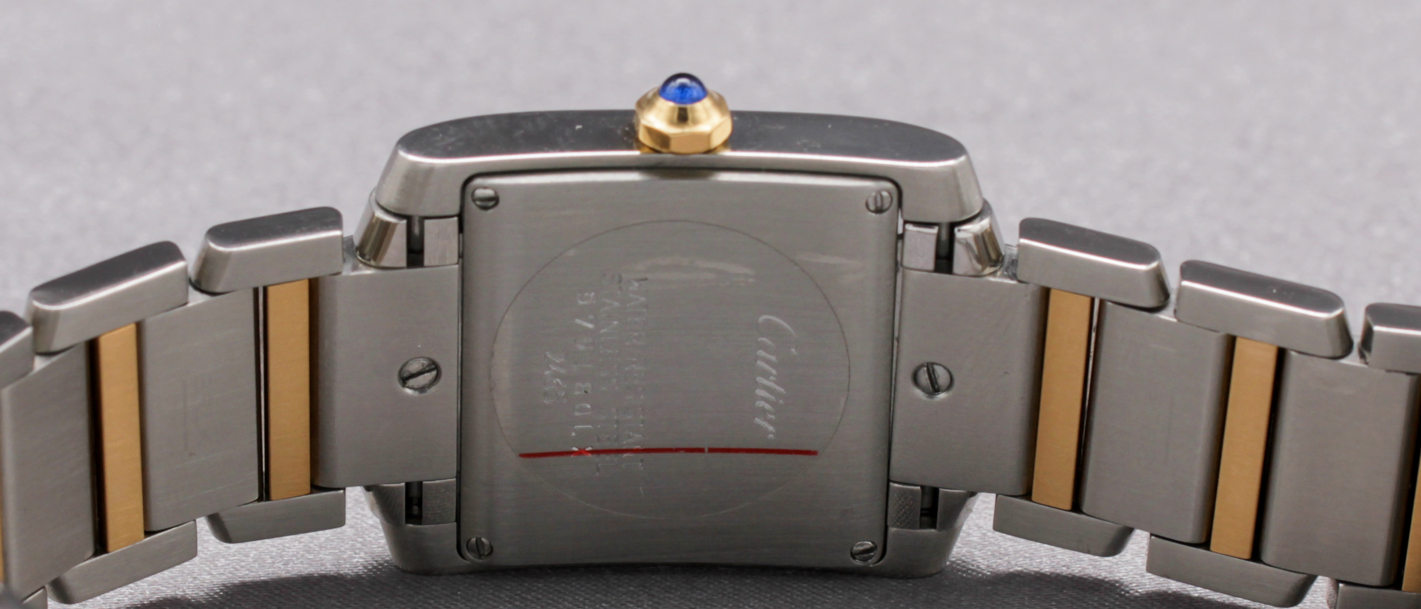 Cartier Tank Française, Ladies Two-Tone ref. W51012Q4 — actual watch photograph