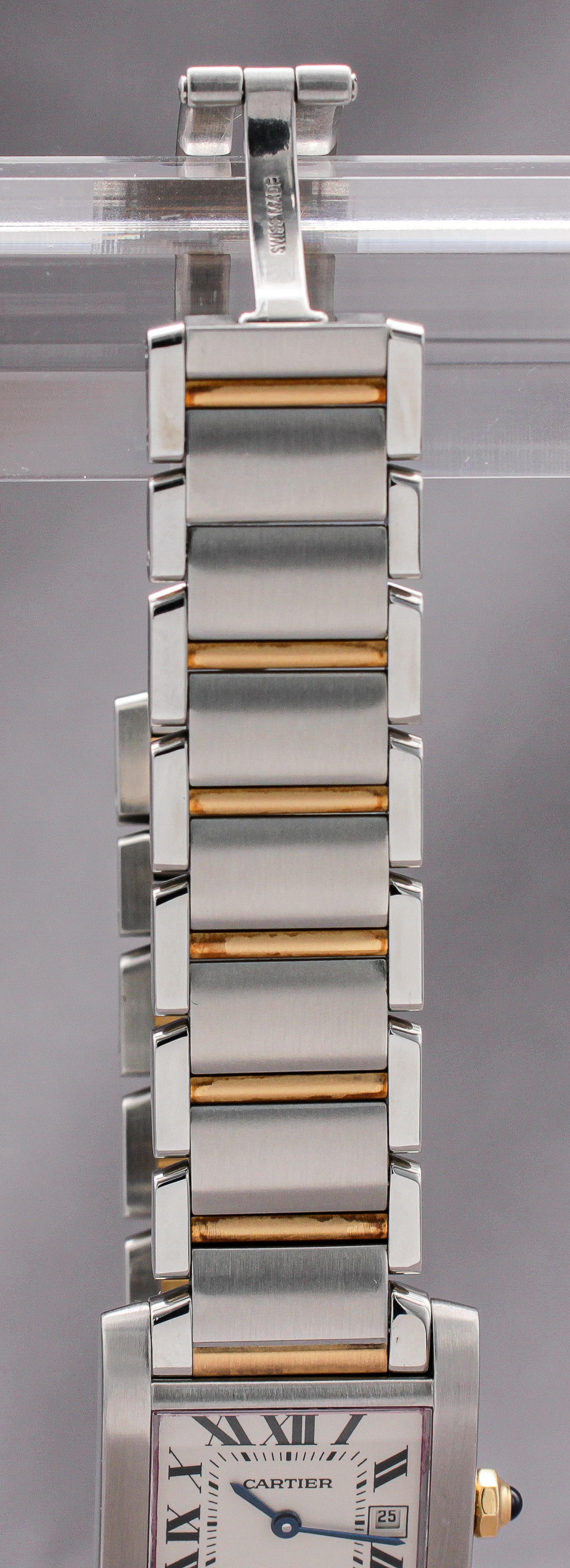 Cartier Tank Française, Ladies Two-Tone ref. W51012Q4 — actual watch photograph