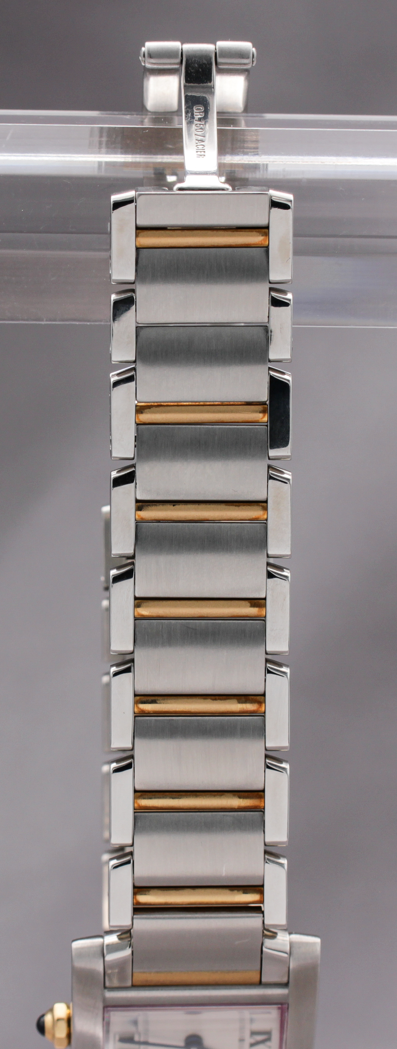 Cartier Tank Française, Ladies Two-Tone ref. W51012Q4 — actual watch photograph