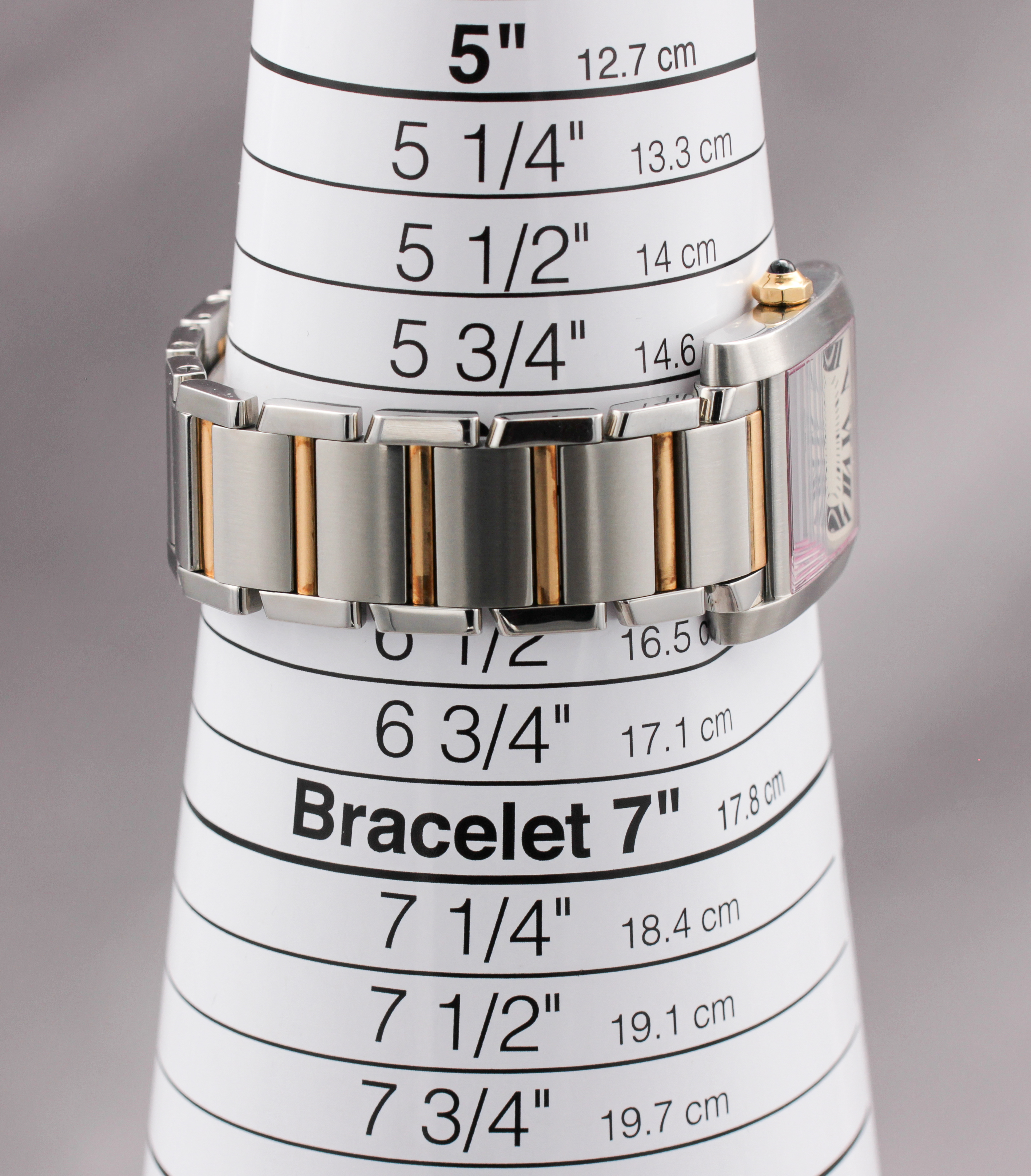 Cartier Tank Française, Ladies Two-Tone ref. W51012Q4 — actual watch photograph